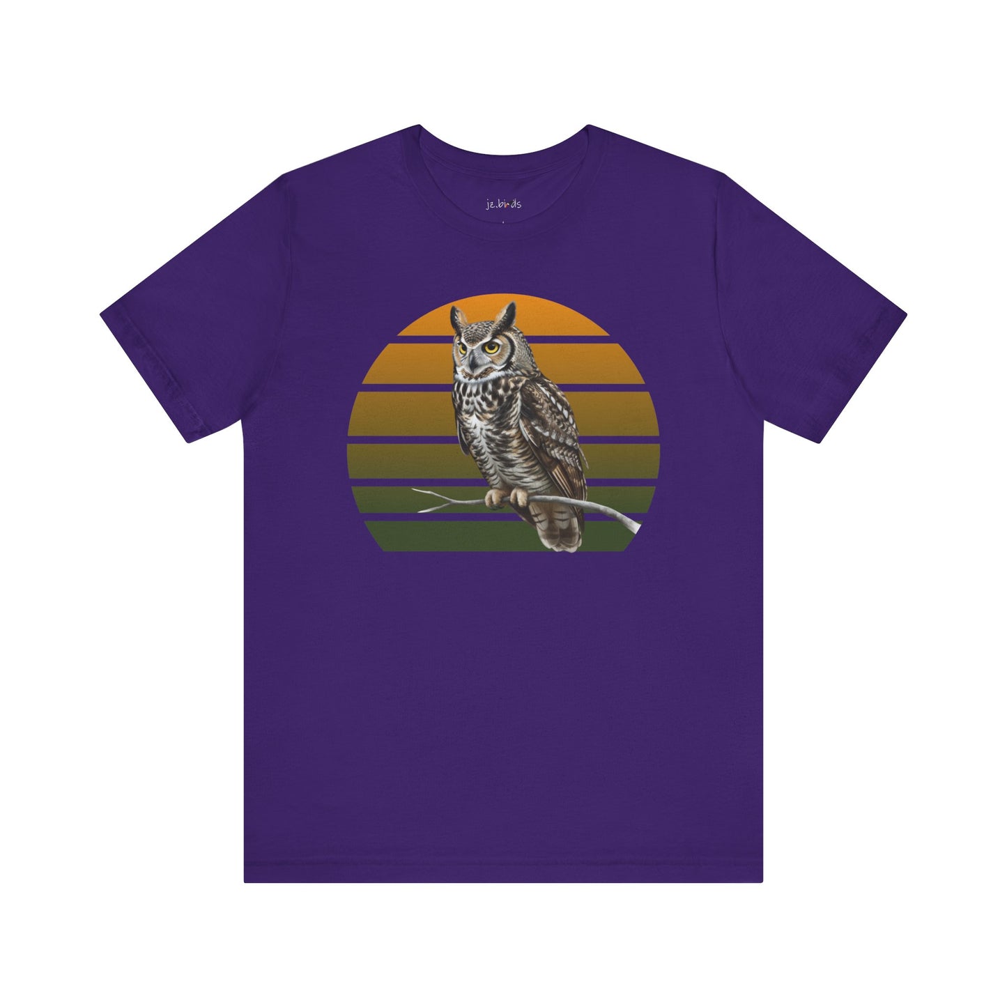 Great Horned Owl T-Shirt | Bird Lover & Birder Retail Fit Apparel | Unisex Wildlife Raptor Tee