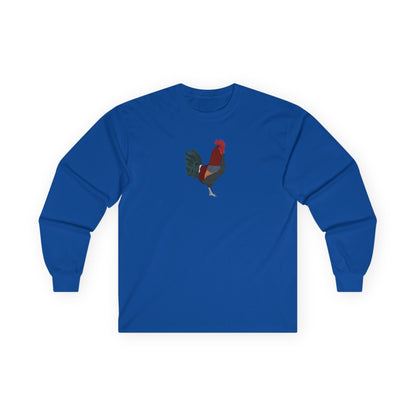 Rooster Birding & Birdwatching Bird Cotton Long Sleeve T-Shirt