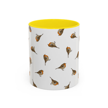 Rotkehlchen Tasse – Accent Coffee Mug und Birds Design Stil