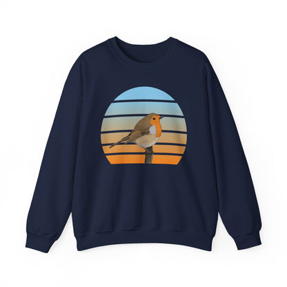 European Robin Birdlover Ornithologist Bird Sweatshirt