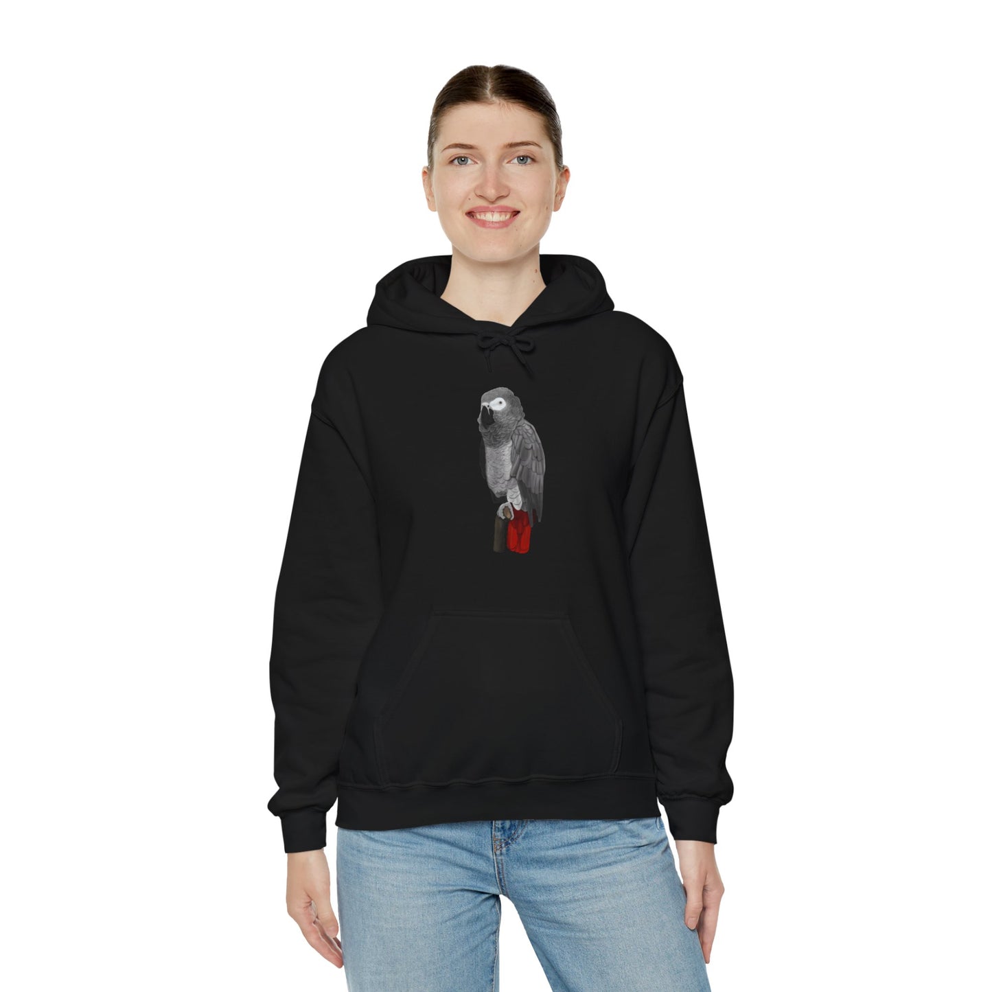 Grey Parrot Bird Birdwatching Birder Hoodie