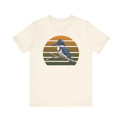 Belted Kingfisher Premium T-Shirt | Unique Birdwatcher & Birder Gift by jz.birds