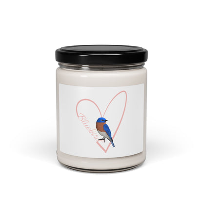 Bluebird Scented Soy Candle Bird with Heart 9oz