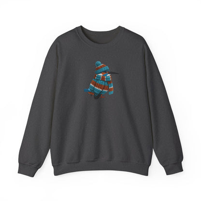 Kingfisher Winter Sweatshirt | Bird Watcher Crewneck | Unisex Songbirds Wearing Knit Gift for Bird Lovers