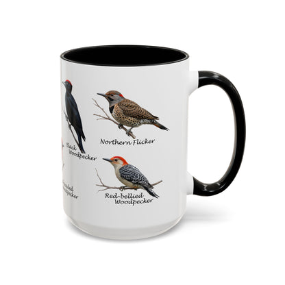 Woodpecker Mug on 11 oz background