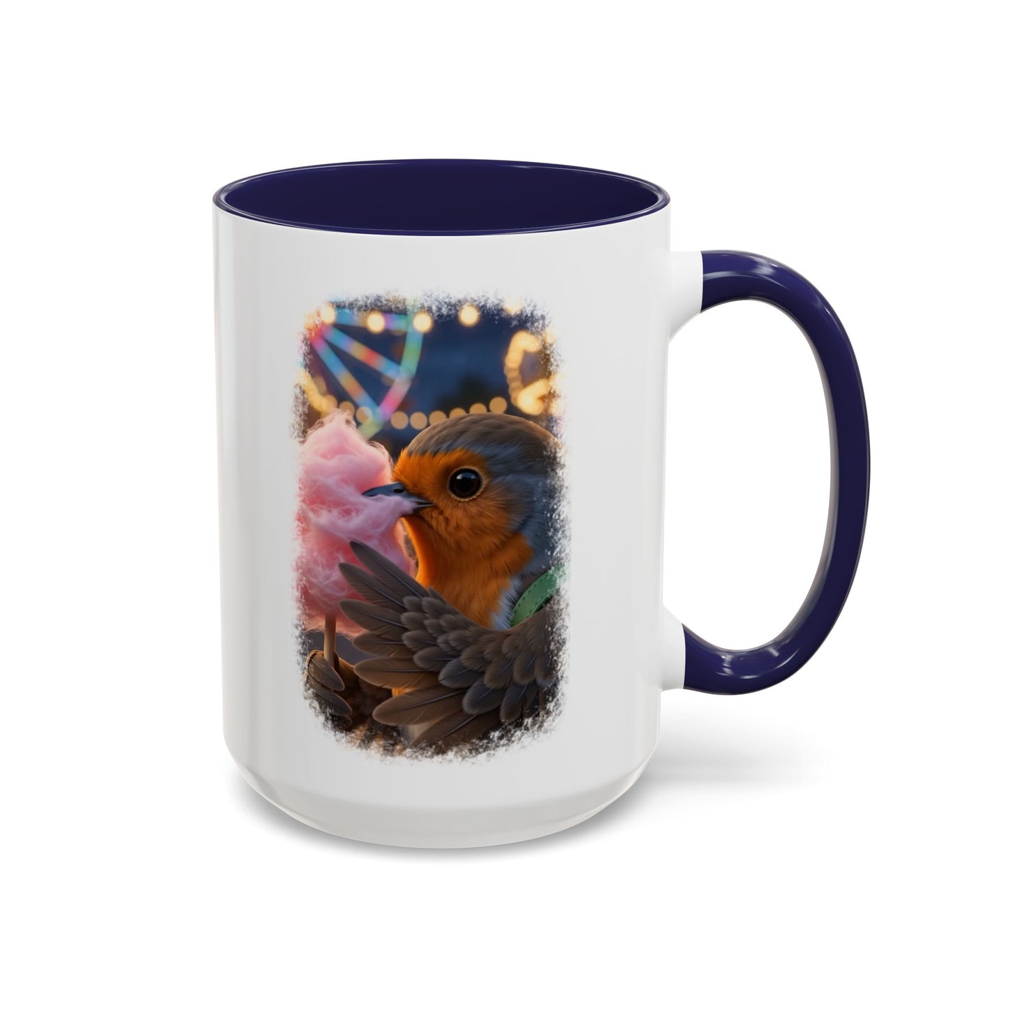 Robin Rosi Pink Cotton Candy Premium Mug for Bird Lovers