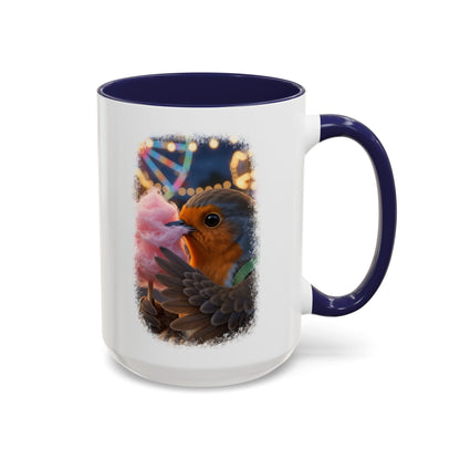 Robin Rosi Pink Cotton Candy Premium Mug for Bird Lovers