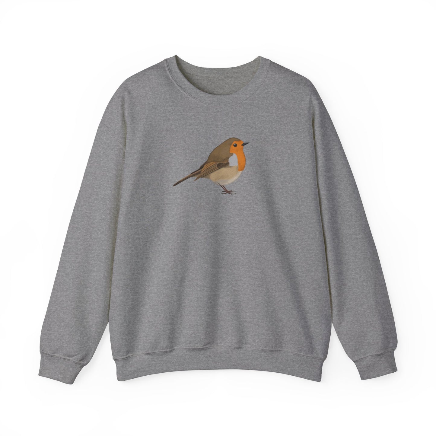 European Robin Bird Watcher Biologist Crewneck Sweatshirt
