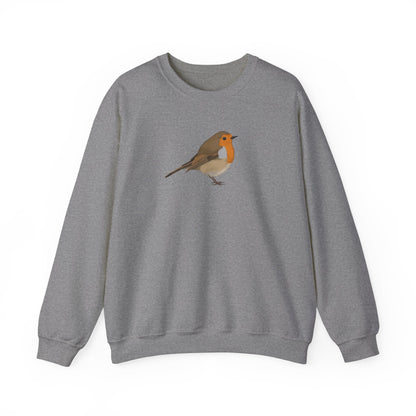 European Robin Bird Watcher Biologist Crewneck Sweatshirt