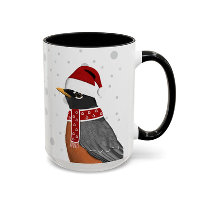 Robin Christmas Bird Coffee Mug