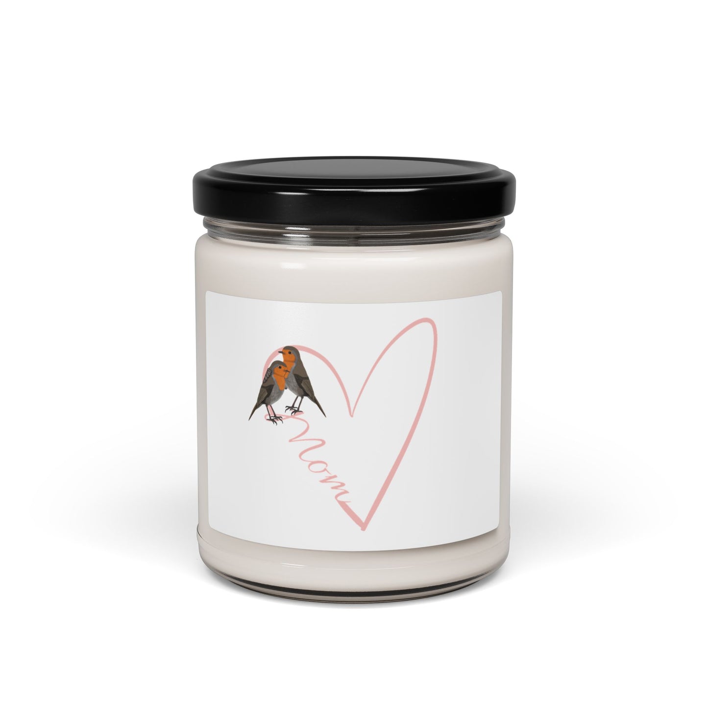 Mother's Day Scented Soy Candle Robin Bird with Heart 9oz