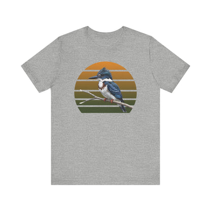 Belted Kingfisher Premium T-Shirt | Unique Birdwatcher & Birder Gift by jz.birds