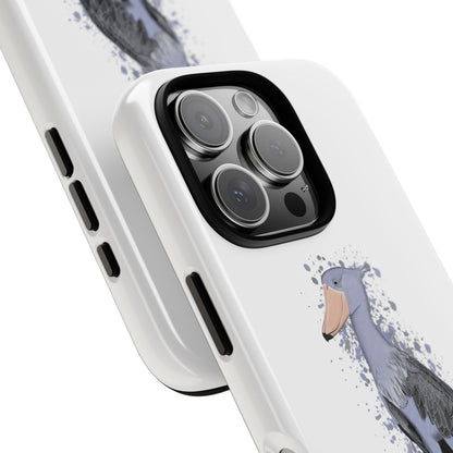Schuhschnabel Vogel iPhone & Google Pixel Vogelmotiv Handyhülle Weiß