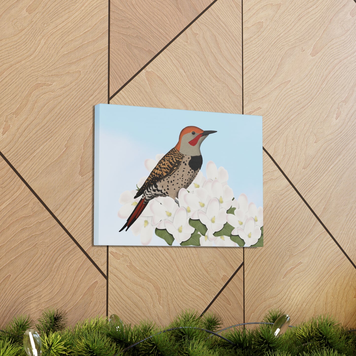 Northern Flicker Bird Canvas Gallery Wrap