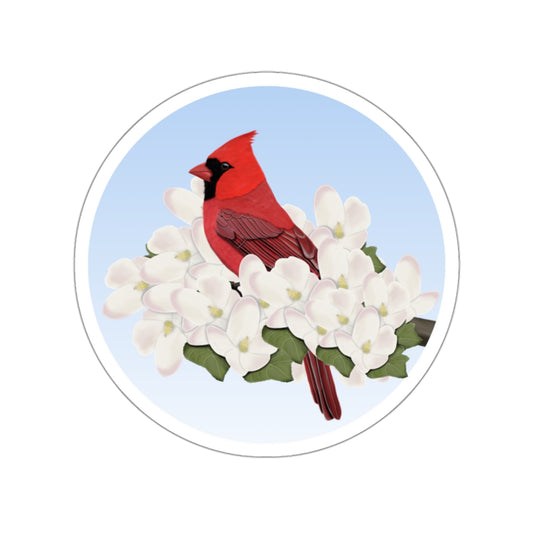 cardinal bird sticker