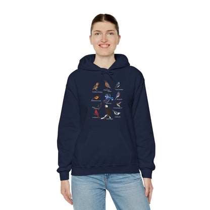 Blue Jay Cardinal Hummingbird Bald Eagle Robin Bird Hoodie