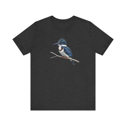 Belted Kingfisher T-Shirt | Unisex Bird Lover Tee | Wildlife Bird Watcher Gift