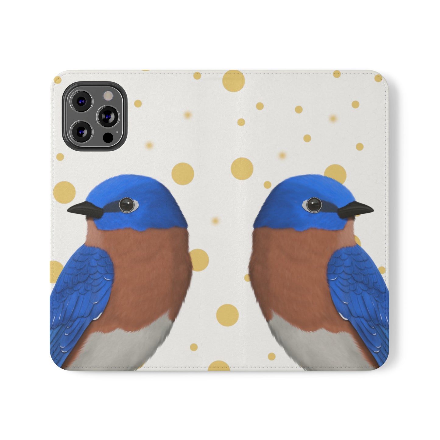 Bluebird Bird Art Phone Flip Case