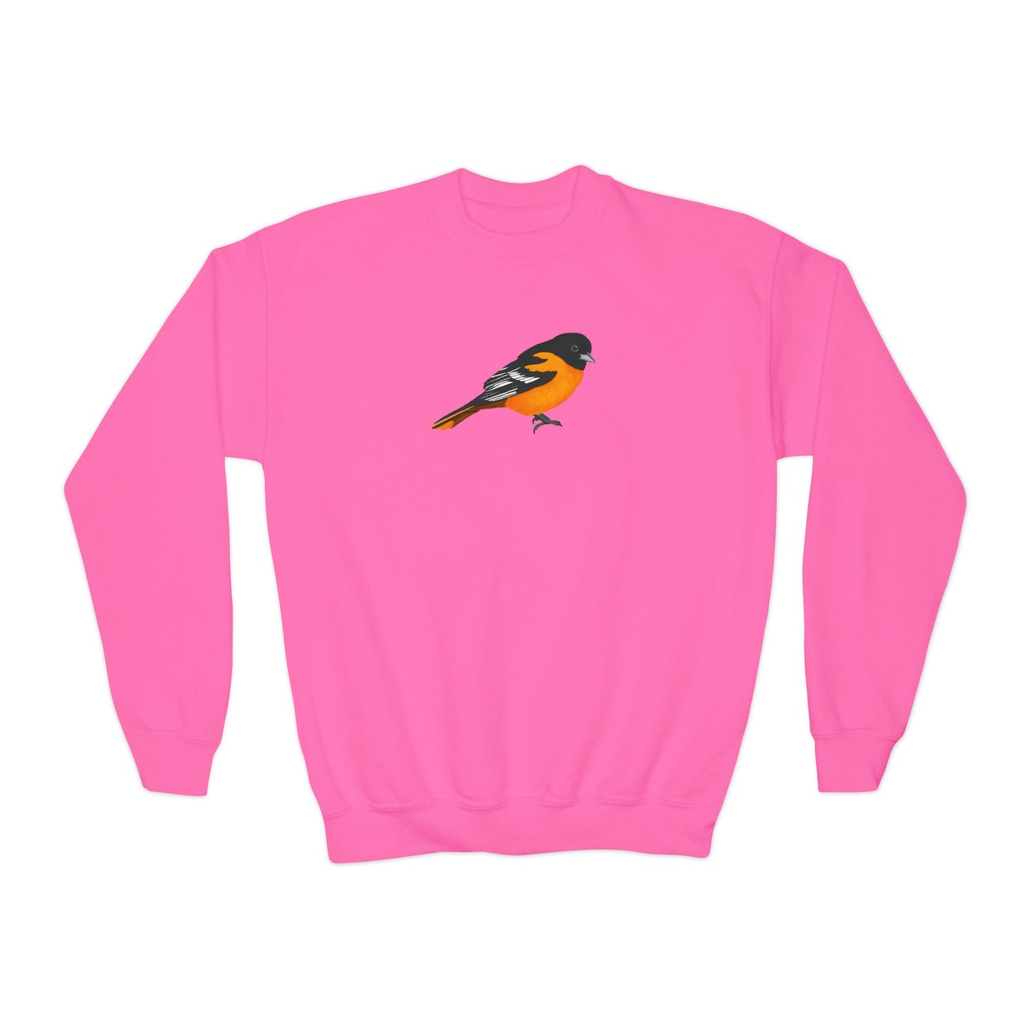 Baltimore Oriole Bird Birdwatching Youth Crewneck Sweatshirt