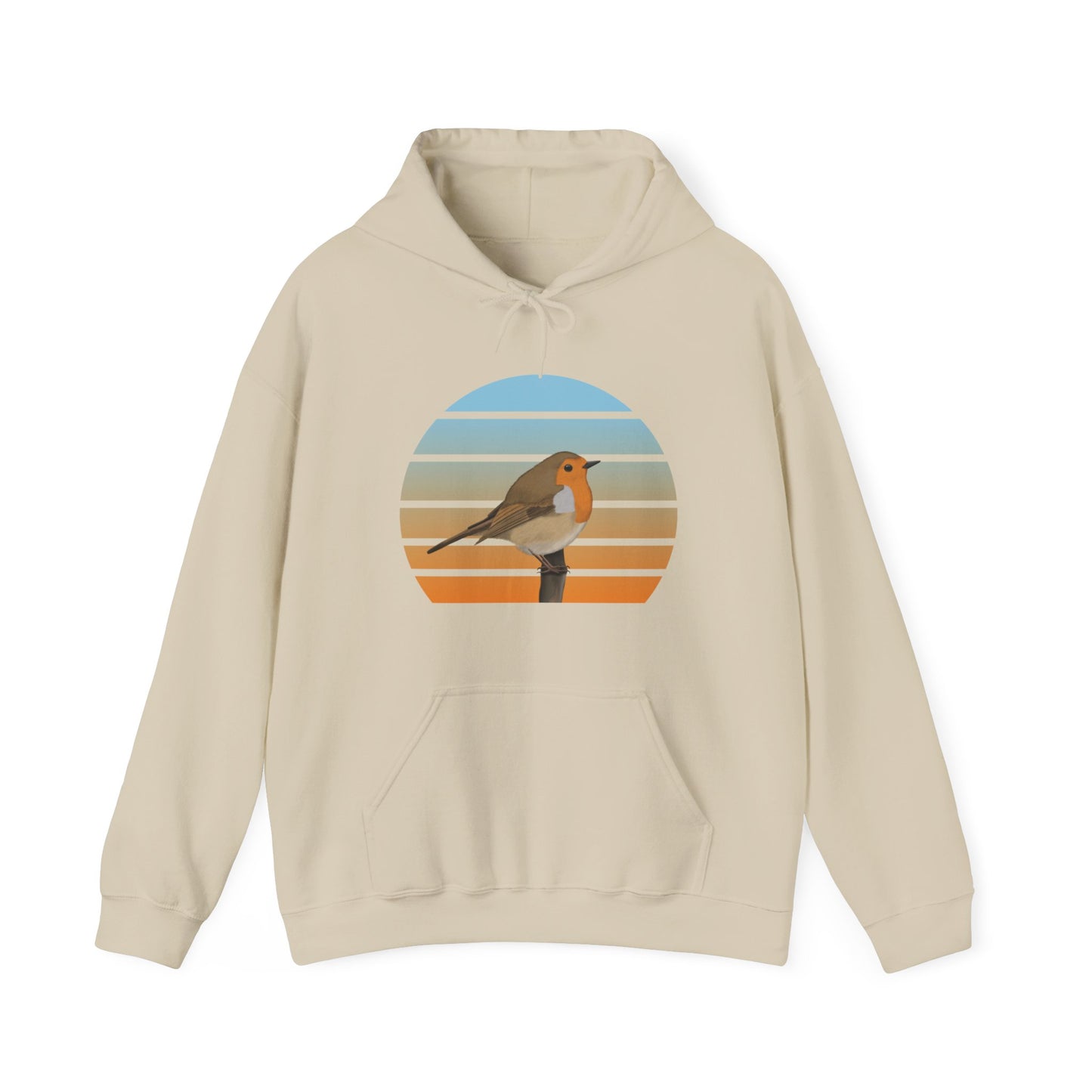 European Robin Bird Hoodie