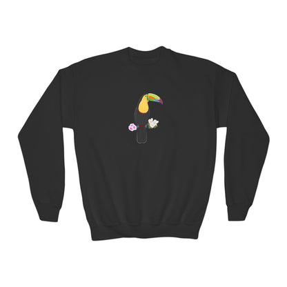 Keel Billed Toucan Bird Birdwatching Youth Crewneck Sweatshirt