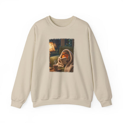 Robin Rosi Reading a Book Premium Sweatshirt for Bird Lovers