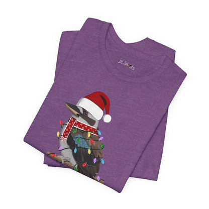 Kookaburra with Fairy Lights Christmas Bird T-Shirt