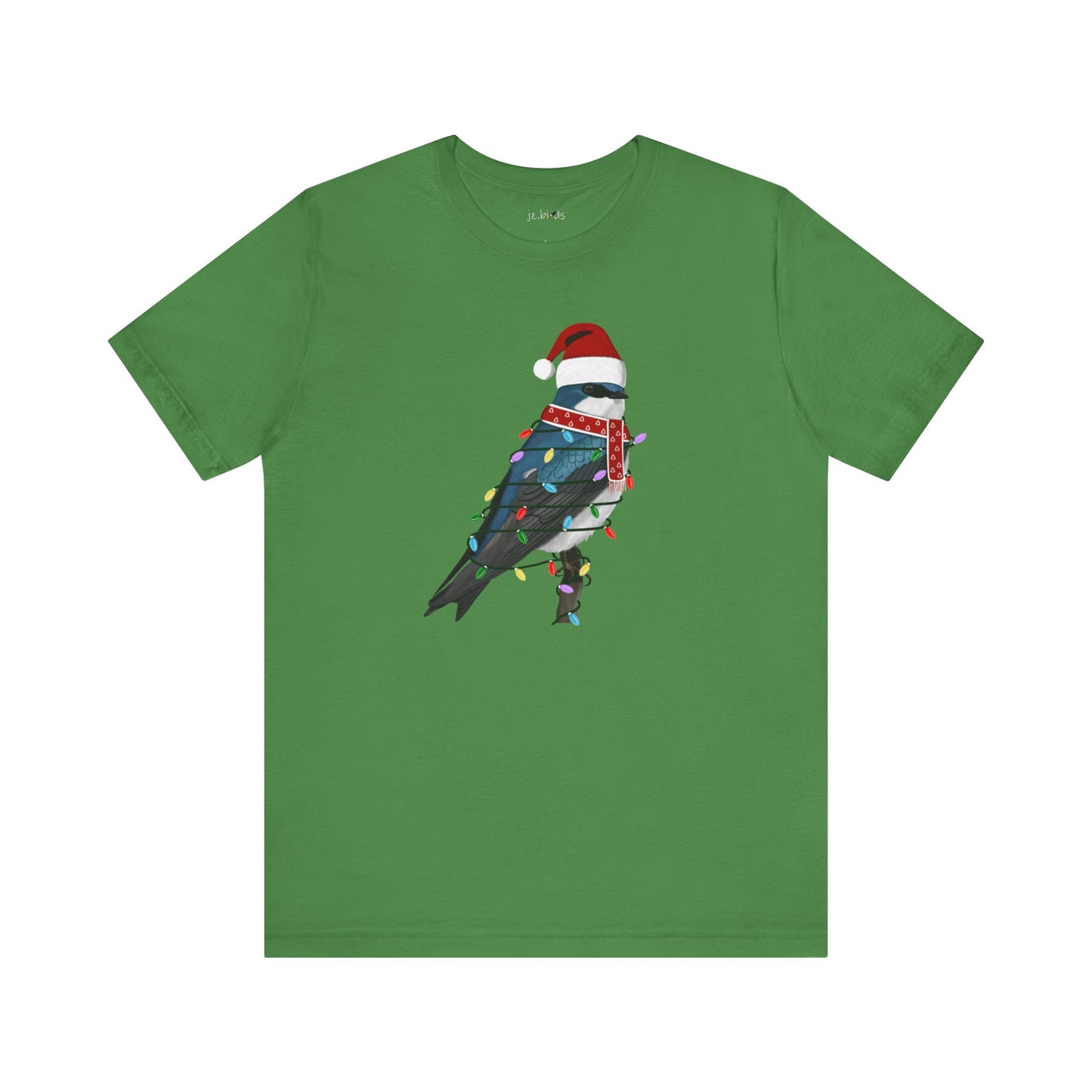 Tree Swallow with Fairy Lights Christmas Bird T-Shirt