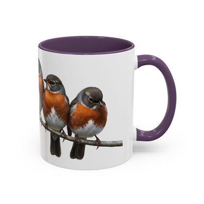 枝に止まるアメリカムシクイの陶器製バードコーヒーマグ – バードウォッチャーへのカスタムギフト