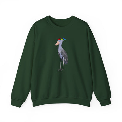 Shoebill with Butterflies Bird Birding & Birdwatching Sweatshirt