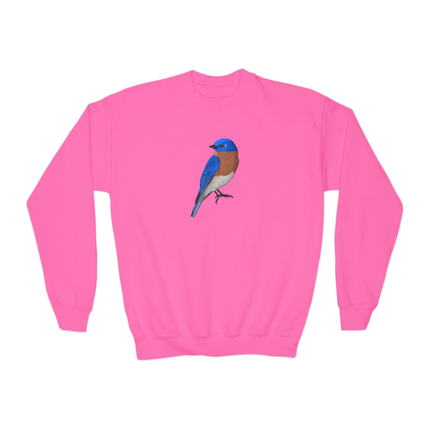 Bluebird Bird Birdwatching Youth Crewneck Sweatshirt