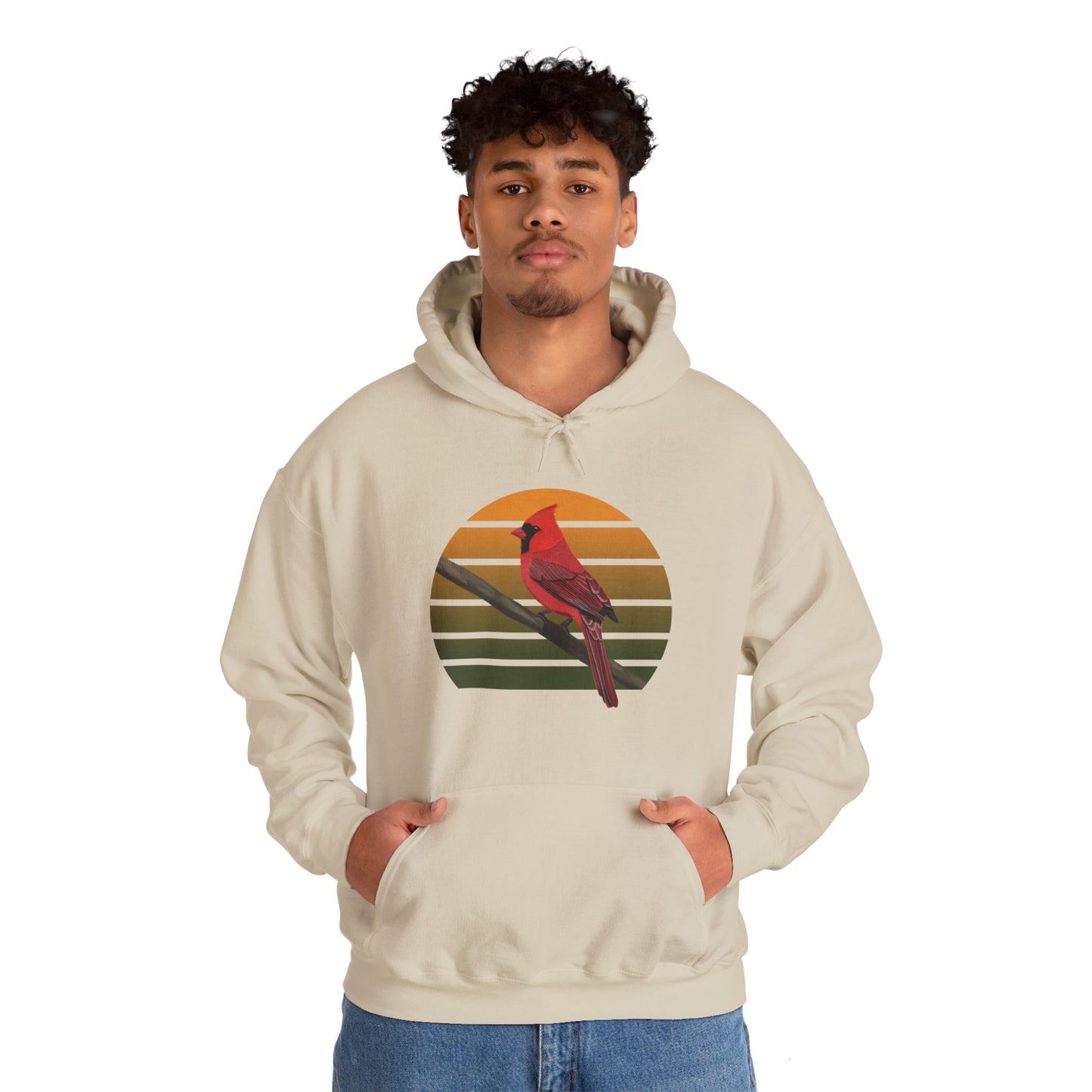 Cardinal Bird Hoodie