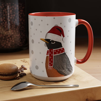 Robin Christmas Bird Coffee Mug