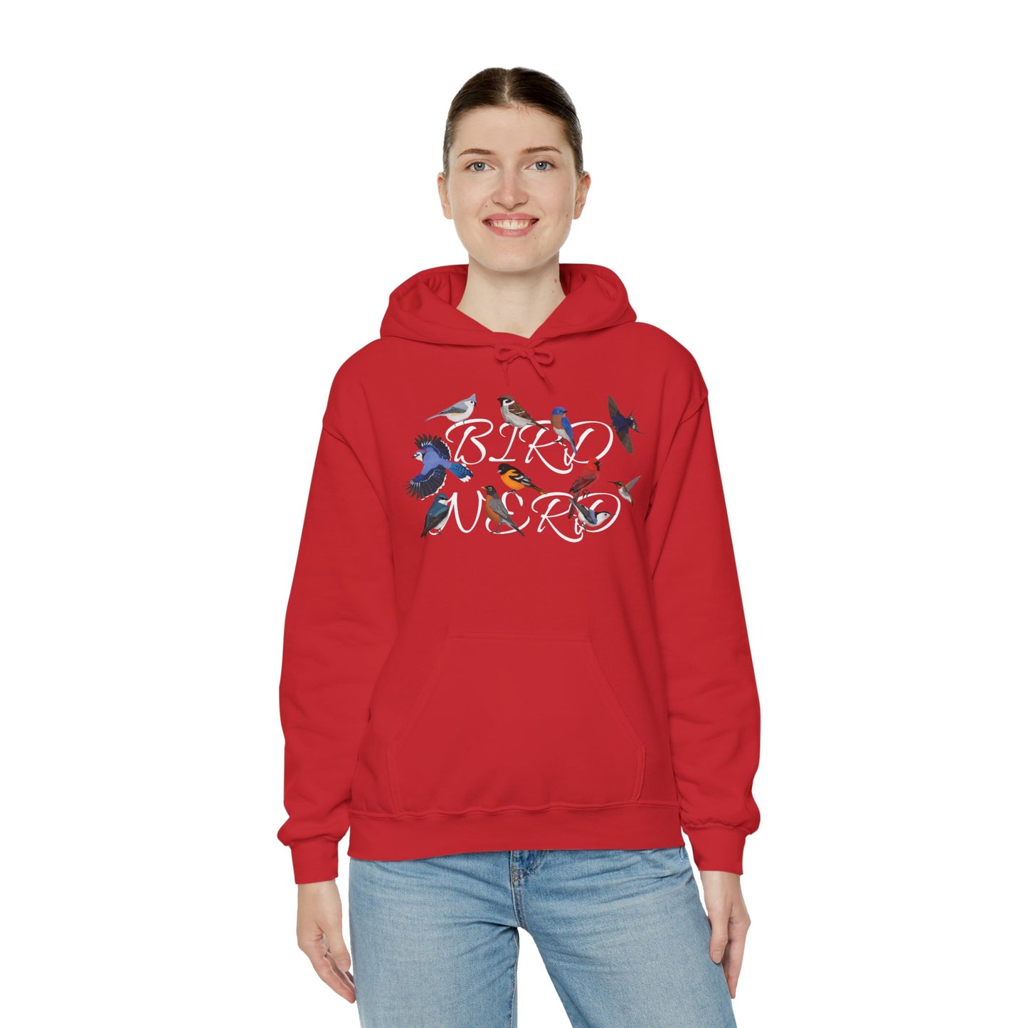 Bird Nerd Blue Jay Cardinal Hummingbird Robin Oriole Hoodie