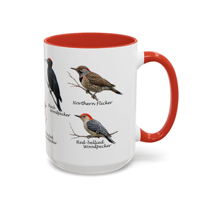 Woodpecker Mug – 15 oz style red