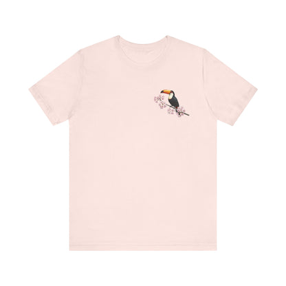 Toucan Cherry Blossom T-Shirt | Floral Spring Tee for Bird Lovers