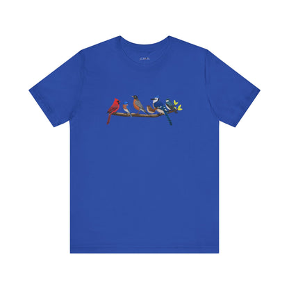 Birds on a Branch T-Shirt Bluebird Cardinal Blue Jay Bird Watcher Bird Lover
