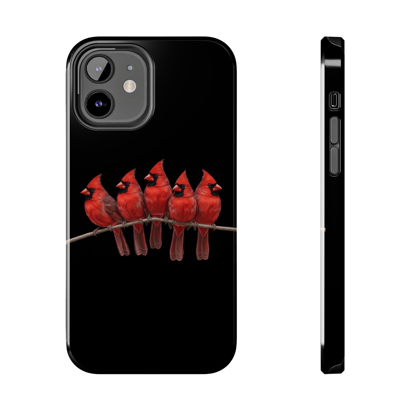 Cardinal Dual-Layer iPhone Case with Bird Art – The Perfect Gift for Ornithologists & Bird Lovers