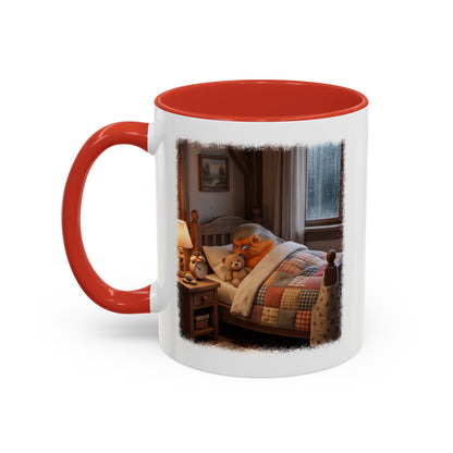Robin Rosi Sleeping in Bed Mug for Bird Lovers