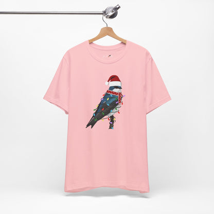 Tree Swallow with Fairy Lights Christmas Bird T-Shirt