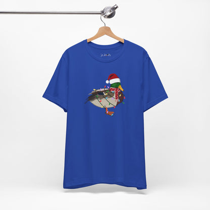 Mallard with Fairy Lights Christmas Bird T-Shirt