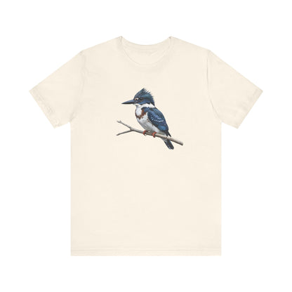 Belted Kingfisher T-Shirt | Unisex Bird Lover Tee | Wildlife Bird Watcher Gift