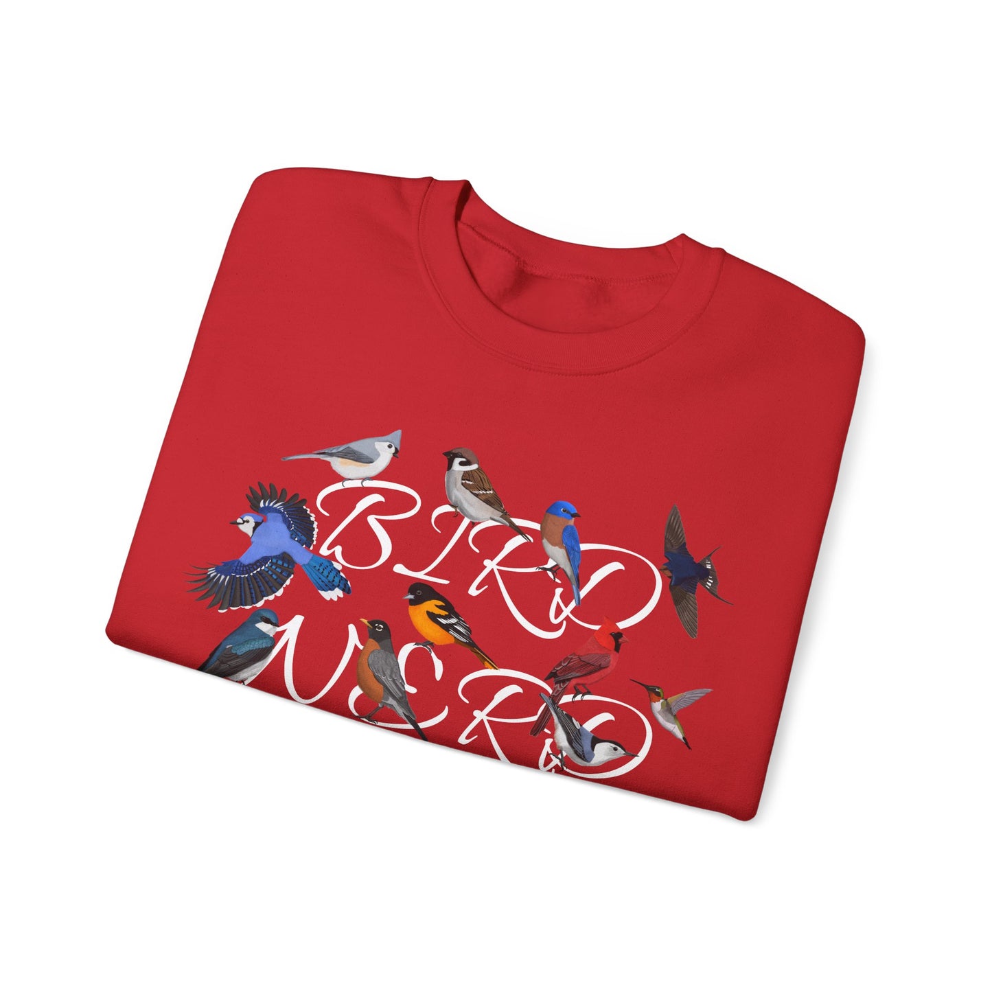 Bird Nerd Blue Jay Cardinal Hummingbird Robin Oriole Birdlover Sweatshirt