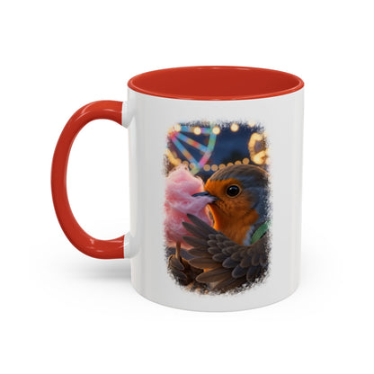 Robin Rosi Pink Cotton Candy Premium Mug for Bird Lovers
