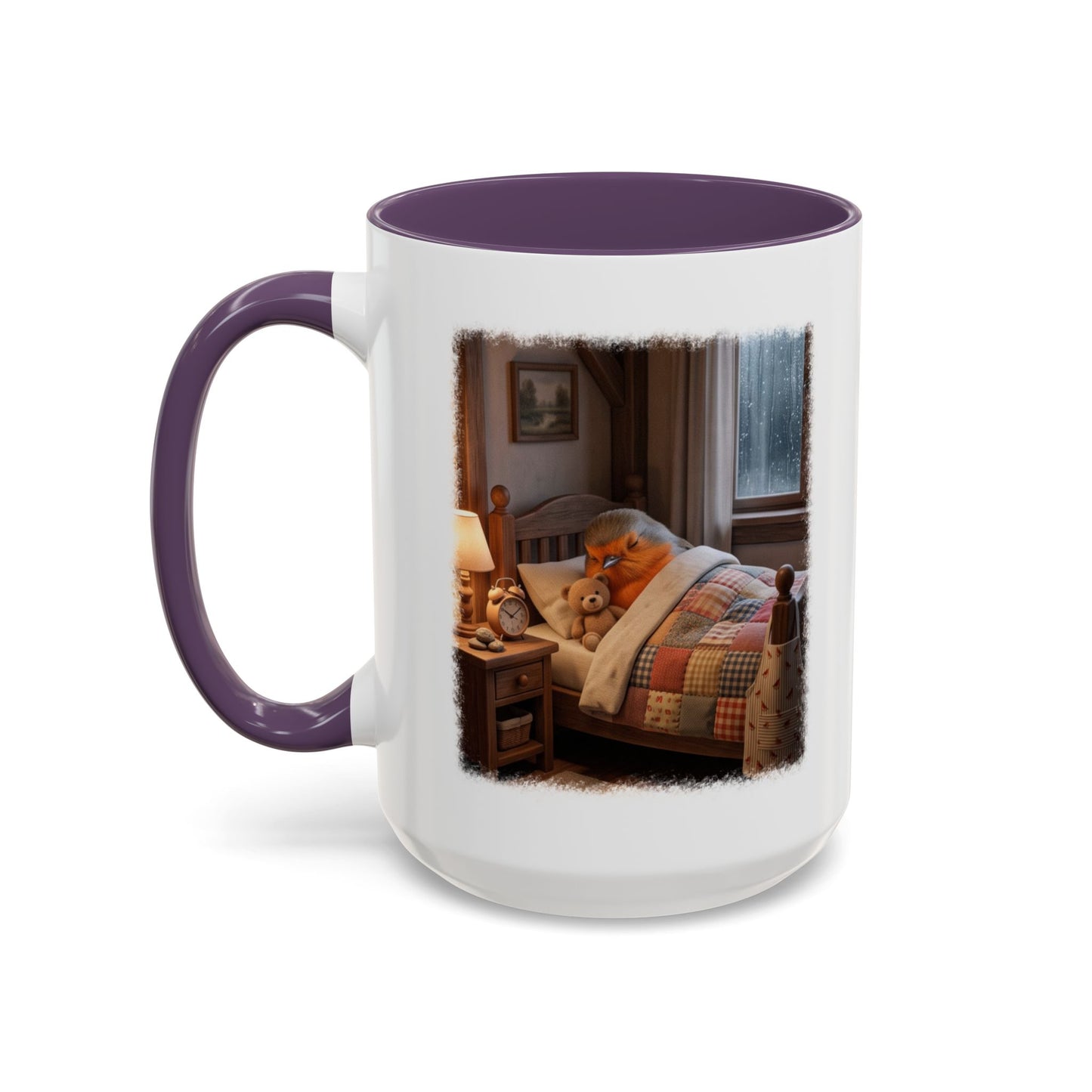 Robin Rosi Sleeping in Bed Mug for Bird Lovers