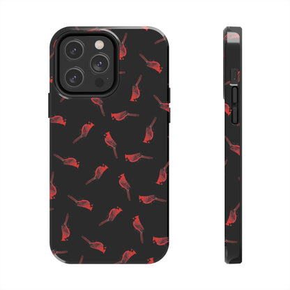 Cardinal iPhone Case Black – Premium Tough Phone Cover for Bird Lovers