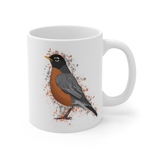 american robin bird mug