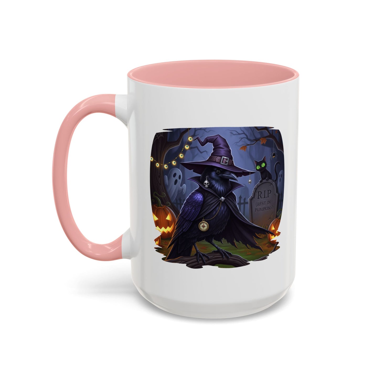 Black Crow Halloween Bird Mug - Perfect Bird Lover Gift for Spooky Season