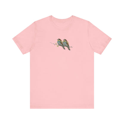 Bee-Eater Fledgling T-Shirt | Spring Blossoms Unisex Graphic Tee for Bird Watchers