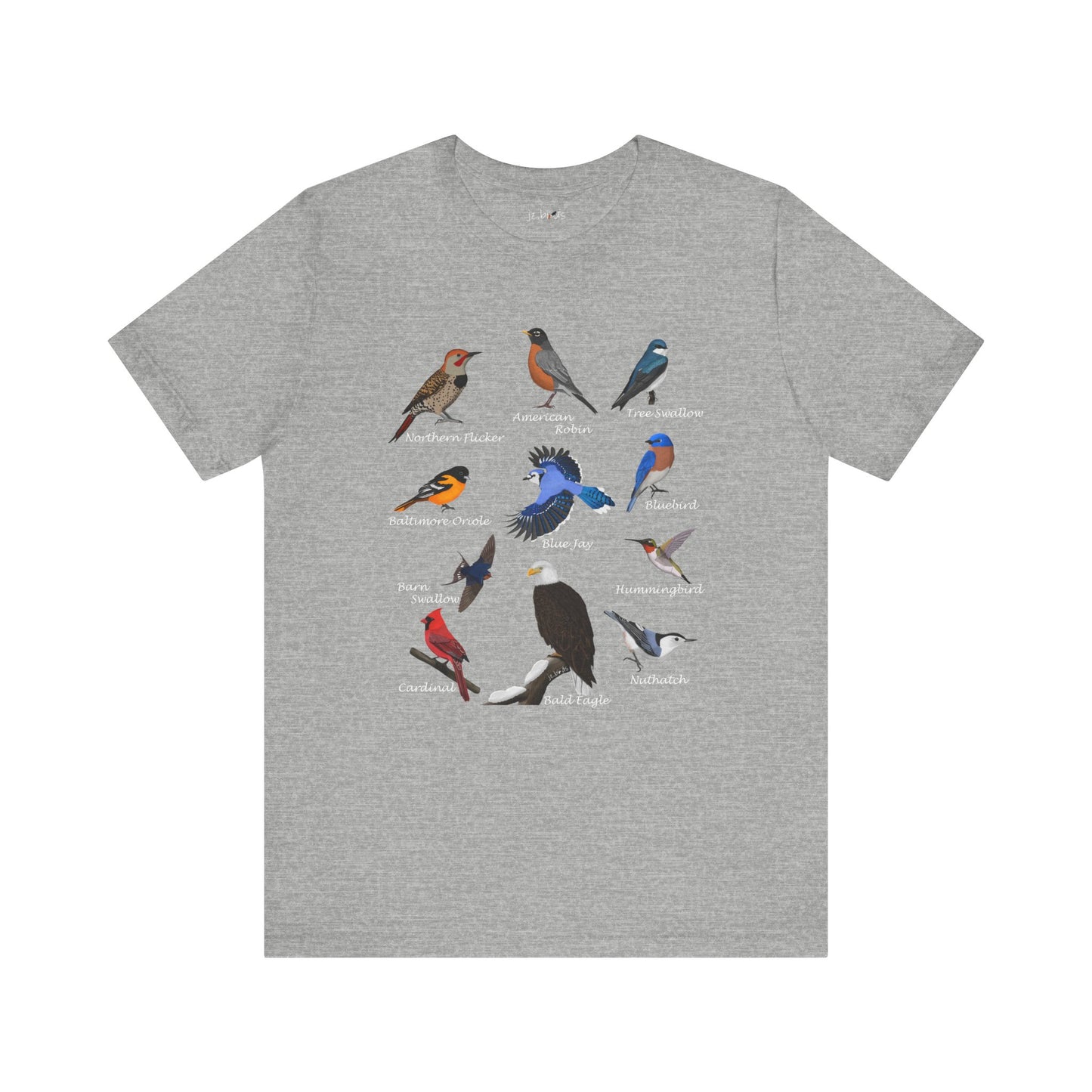 Blue Jay Cardinal Hummingbird Robin Bald Eagle Birding & Birdwatching Bird T-Shirt